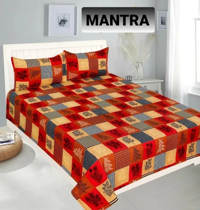 Bed%20Sheet%20With%202%20Pillow%20Covers%20cotton%20(full%2070*90%202%20pillow%20c%20-%20Image%203