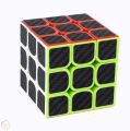 3x3x3 Carbon Fiber Sticker Rubik Cube - 3 by 3 Smooth Rubik Magic Cube by ZinZen. 