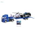 1/64 Scale Tow Truck Pull Back Truck Educational Toys Crane Trailer Tow Truck Toy for Children. 