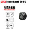 3 in 1 Tecno Spark 30 5G Acrylic Phone Case For Tecno Spark 30C 30 Pro Casing With Magnetic Wireless Charging Sticker +Full Coverage Tempered Glass Screen Protector. 