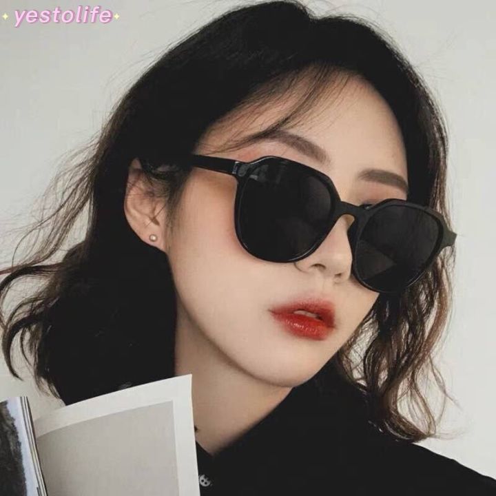 [Y] New Ins Sunglasses Female Korean Round Face Sunglasses Anti-Ultraviolet Fashion Eyeglasses Y