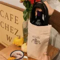 【ALLGOOD】Milk Tea Canvas Bag Canvas Bag Milk Tea Canvas Bag Tote Bag Water Cup Holder Umbrella Handbag. 