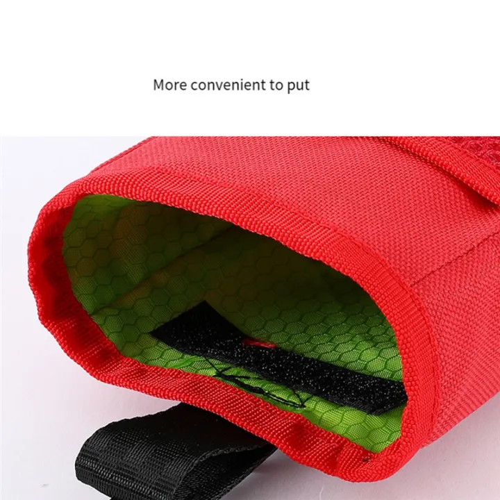 SptrryPet Dog Puppy Training Snacks Bait Pet Bag Obedience Training Bag Food Bag Snack Reward W-Aist Bag Red