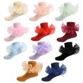 Children's Socks With Lace Ruffles Girls Ankle Socks Kids Dance Sock For Party Cute Baby Frilly Socken For Girls Princess Sock. 