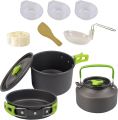 Camping Cooking Set With Kettle - 11Pcs. 