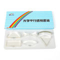 6 Pcs Acrylic Optical Concave Convex Prism Lens Set for Primary Secondary School Students Physical Optical Kit Lab Equipment. 