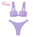Muses Mall Quick Dry Swimwear Stylish 2-piece High Waist Bikini Set for Women Quick Dry Beachwear Swimsuit for Summer Vacation Backless Elastic Design Women Bikini. 