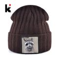 Knitted Beanies Hat Men Women Streetwear Hip Hop Skullies Beanies With Patch Boys Girls Knitting Solid Color Bonnet Hats Cap. 