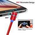 TOPK AM30 Magnetic Charging Cable ,90 Degree LED Cable for Micro USB W3001 W1209 Cooling Fan 12V. 