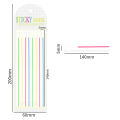 Extremely Thin Index Sticker Macaroon Color Line Post Note Transparent Fluorescent Index Tabs Flags Sticky Note Stationery Reading Aid Highlight Sticker School Office Supplies. 