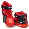 Air Boys Shoe - Red & Black. 