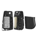 Flip Folding Remote Key Shell for Toyota Levin Camry Reiz Highlander Corolla Key Case Toy48 3 Buttons. 