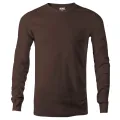 T-Shirt Republic - Chocolate Brown Men's Premium Long Sleeve T Shirt. 
