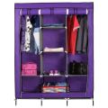 3 Door Storage Wardrobe Foldable and Movable Cloth/Fabric Wardrobe with Zip Up Collapsible Cupboard Model 88130. 