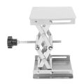 Scientific Lab Jack-100 x 100mm Stainless Steel Lab Stand Table Rack Scissor Lab-Lift Lifter for Science Experiment. 