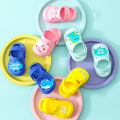 Baby Girls Boys Sandals Cartoon Duck Whale Flat Shoes With Hook Kids Whale Dino Duck Sandals Slippers Soft Non-slip Soled Newborn Shoes. 