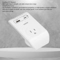 USB Outlet Adapter Power Plug Adapter Multifunctional US Plug 120V 1800W Short Circuit Guard Wide Application Energy Saving PC for Business Trips. 