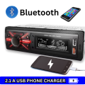 Car Bluetooth Stereo Audio Player – FM Radio, MP3, Dual USB, AUX Input, Remote – 12V Car Audio System. 