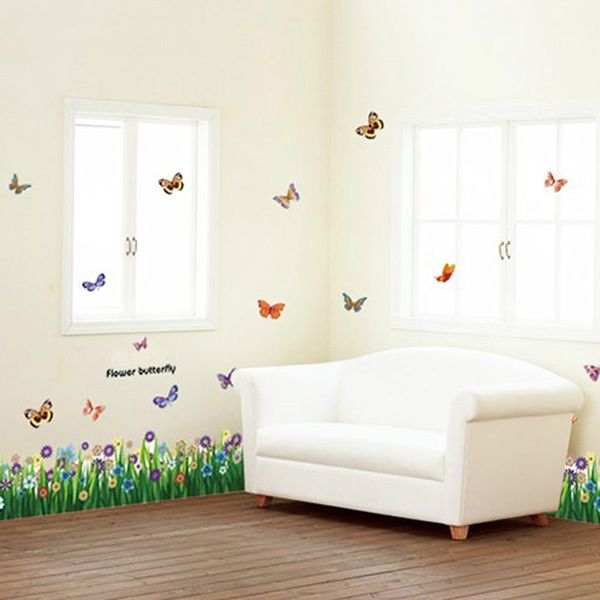 Flower%20Wall%20Stickers%20DIY%20Door%20Decor%20Butterfly%20Art%20Vinyl%20Decal%20Colors%20Kids%20Room%20Life%20-%20Image%207
