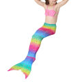 3pcs Girls Mermaid Swimsuit Summer Mermaid Tail Tops Panties Bikini Swimwear Three-piece Set. 