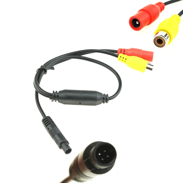 Car%20Rca%20Cvbs%20Female%20To%204%20Pin%20Male%20Conversion%20Cable%20For%20Rear%20View%20Dvr%20Mirror%20Parking%20Monitors%20Connect%20Reversing%20Backup%20Camera%20-%20Image%202