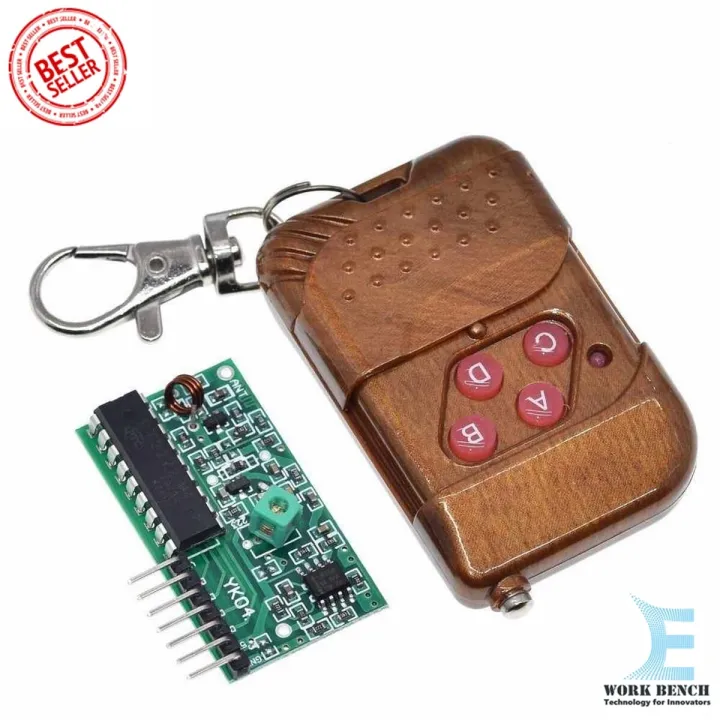 1set IC 2262/2272 4 Channel 315Mhz Key Wireless Remote Control Kits ...