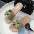 Slippers for Women in Summer2023New Fashion Korean Style Home Non-Slip Girls Indoor Bath Students Shower Soft Bottom. 