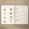 German Children's Books 13x19cm Deep Groove Magic Book Alphabet Learning Numbers Free Handwritten German Magic Practice Copybook. 