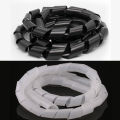 PE Insulated Casing Wire Harness Cable Protection Conduit Spiral Wound High Temperature Computer Case Mechanical Circuit. 