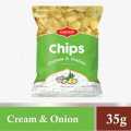 Bikaji Cream & Onion Chips (35g). 