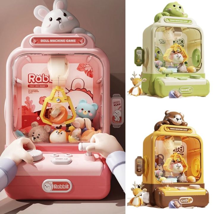 Portable Cartoon Animals Design Mini Clip Doll Machine Electronic ...