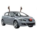 Reindeer Decoration Car Vehicle Nose Horn Costume Set Rudolph Christmas Reindeer Antlers Red Nose Ornaments Elk Antlers. 