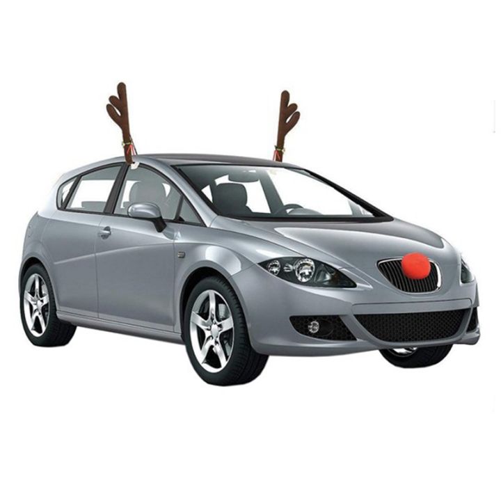 Reindeer%20Decoration%20Car%20Vehicle%20Nose%20Horn%20Costume%20Set%20Rudolph%20Christmas%20Reindeer%20Antlers%20Red%20Nose%20Ornaments%20Elk%20Antlers%20-%20Image%208