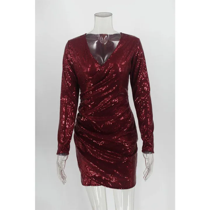 %E3%80%90ThinkWay%E3%80%91Women%20Dress%20V%20Neck%20Bodycon%20Dress%20Fashion%20Mini%20Dress%20Slim%20Sequins%20Party%20Evening%20Dresses%20Clubwear%20-%20Image%208