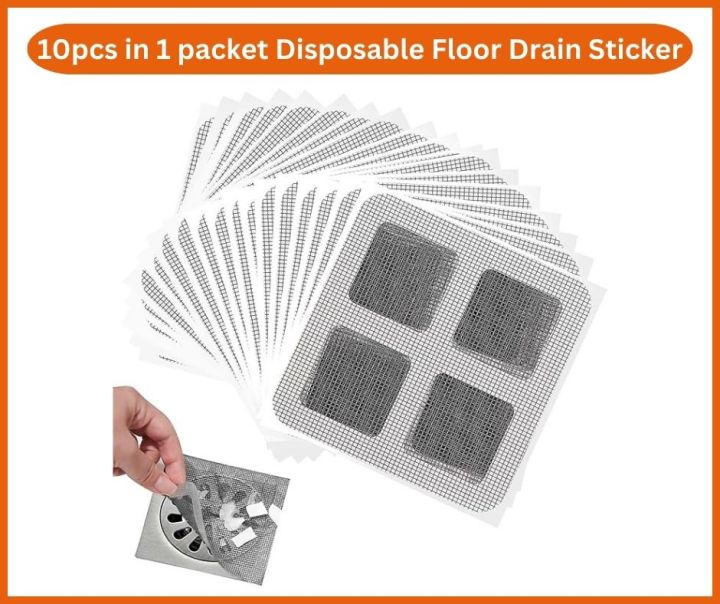 Disposable Floor Drain Sticker with Grid Design for Kitchens and ...