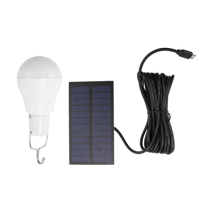 Portable LED Solar Light 15W Bulb LED Lamp USB Rechargeable Solar ...