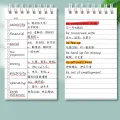 Portable Mini Spiral Notebook 80 Pages Multipurpose Pocket Notebook for School Stationery Students Languages Learning Word Book. 