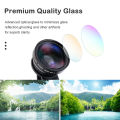 DoomHot Phone Camera Lens Smartphone Mobile Phone Lenses Cell Phone Lens Wide Angle Micro Camera 2 IN 1 Clip Lens Professional Universal Clip Phone Lens for iPhone Huawei Xiaomi Samsung Other Smartphones. 