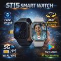 2026 New Sim Insert Modio Smart watch Modio ST15 2.2 inch AMOLED Display Smart watch with 3x pair strap Face Unlock / Rotatable Camera / Sim Insert  / 5G / Android OS / Wifi / GPS / Google Play / HD Calling / Youtube / 6GB+64GB Modio android smartwatch. 