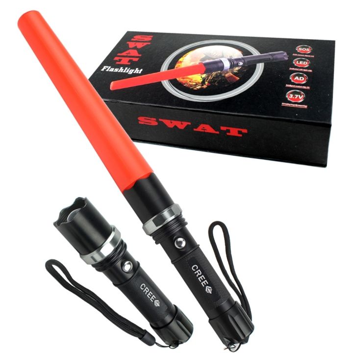 SWAT LED Flashlight Torch for Night Camping Torches Flashlights