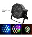 LED Stage Lights, 36 LED Par Lights, 7 Colors Lighting Effects RGB Party Light with Sound Activated Remote ,US Plug. 
