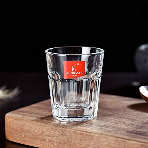 Small shot Glasses, Set of 6 Wine Glasses Thick and Durable shot Glasses, Clear Glasses