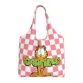【ALLGOOD】Garfield Canvas Tote Bag Cute Printing Korean Style Student Shoulder Bag Casual Shopping Bag Large Capacity Travel Bag. 