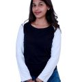 Ladies Crew Neck Long Sleeve T-shirt Comfortable Soft Material Fashionable Casual Top for Women. 