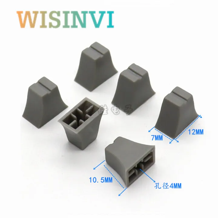 10pcs%2012*7*10.5mm%2012x7x10.5mm%20Straight%20Slide%20Potentiometer%20Mixer%20Push%20Rod%20Cap%20Plastic%20Console%20Volume%20Hat%20Inner%20Hole%204mm%20-%20Image%203