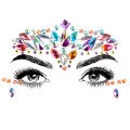 3D Face Jewel Crystal Body Art Sticker Make Up Festival Face Gems Glitter Rhinestones Face Tattoo for Festival Party Dressing UP. 
