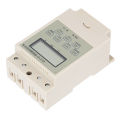 Electronic Timer Switch, Digital Display 220V 25A Time Control Switch with Capacitor for Electric Box. 