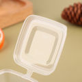 50Pcs/Pack Square Sauce Cup With Cover Clear Mini Plastic Dipping Sauce Cups. 