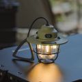 Mini LED Camping Lanterns Type-C Rechargeable Dimming Portable Hanging Tent Light 1200mAh for Hiking Fishing Emergency Lanterns. 