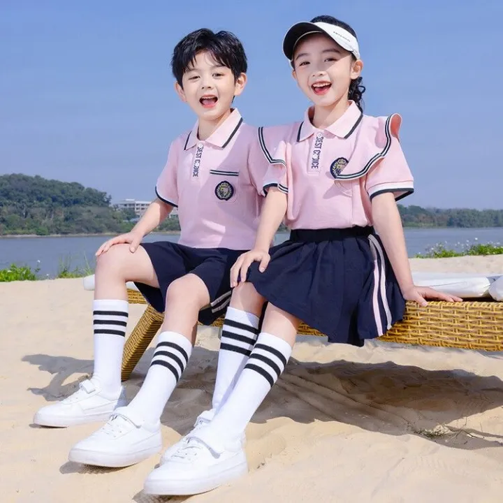 Kindergarten%20Suit%20Summer%20Clothing%20Primary%20School%20Students%20Uniforms%20in%20Summer%20College%20Style%20Business%20Attire%20Children%20Short%20Sleeve%20Pants%20Boutique%20Suit%20Fashion%20-%20Image%204